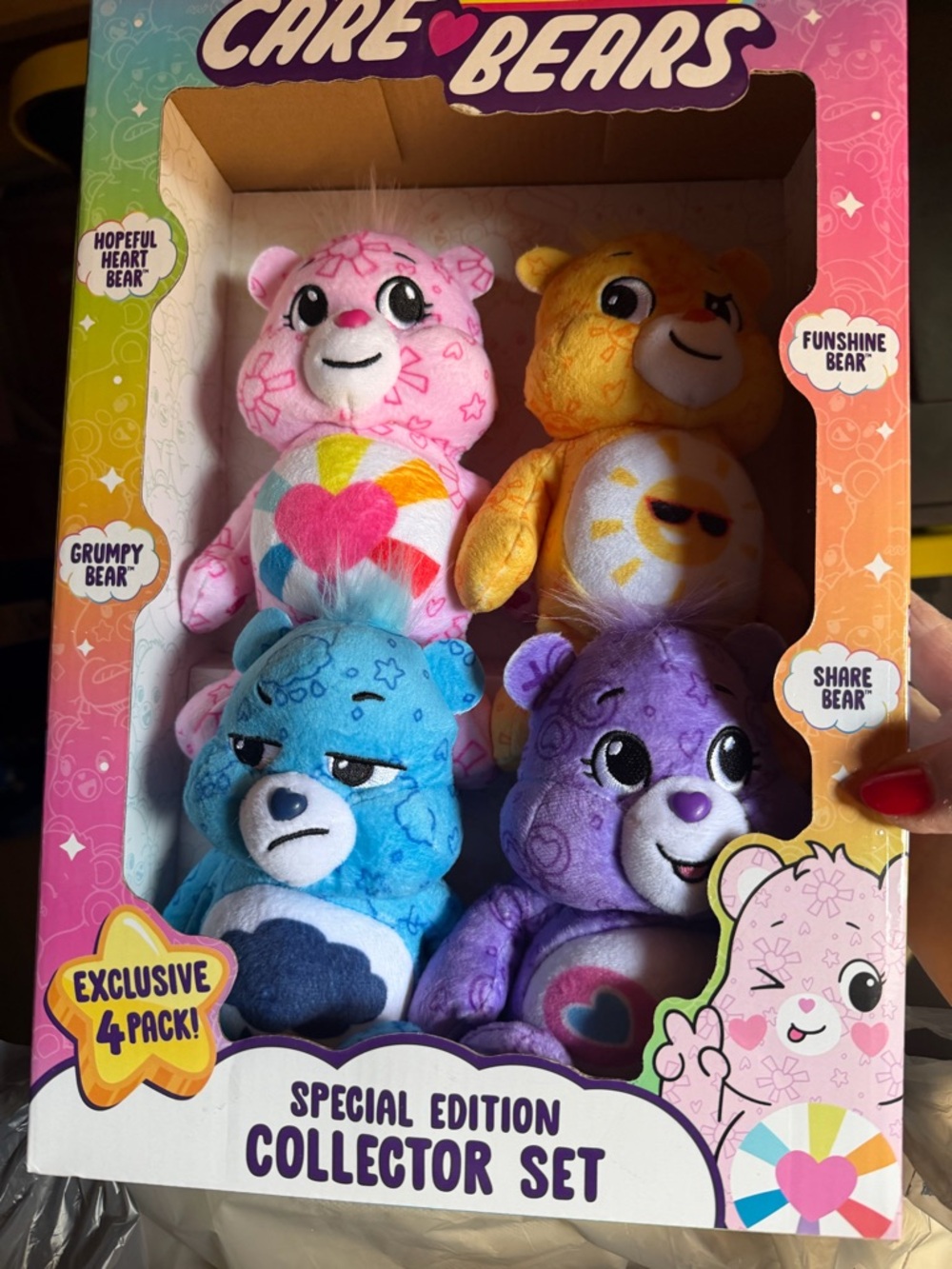 2024 Care Bear SPECIAL EDITION  COLLECTION SET! 8in Flushing Bear NEW! Set 4